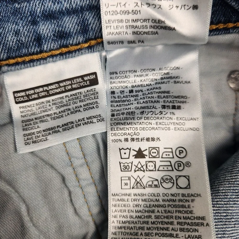 Levi's 505 Jeans Straight Leg Blue Mens 32x30 NWT Classic Casual Stretch